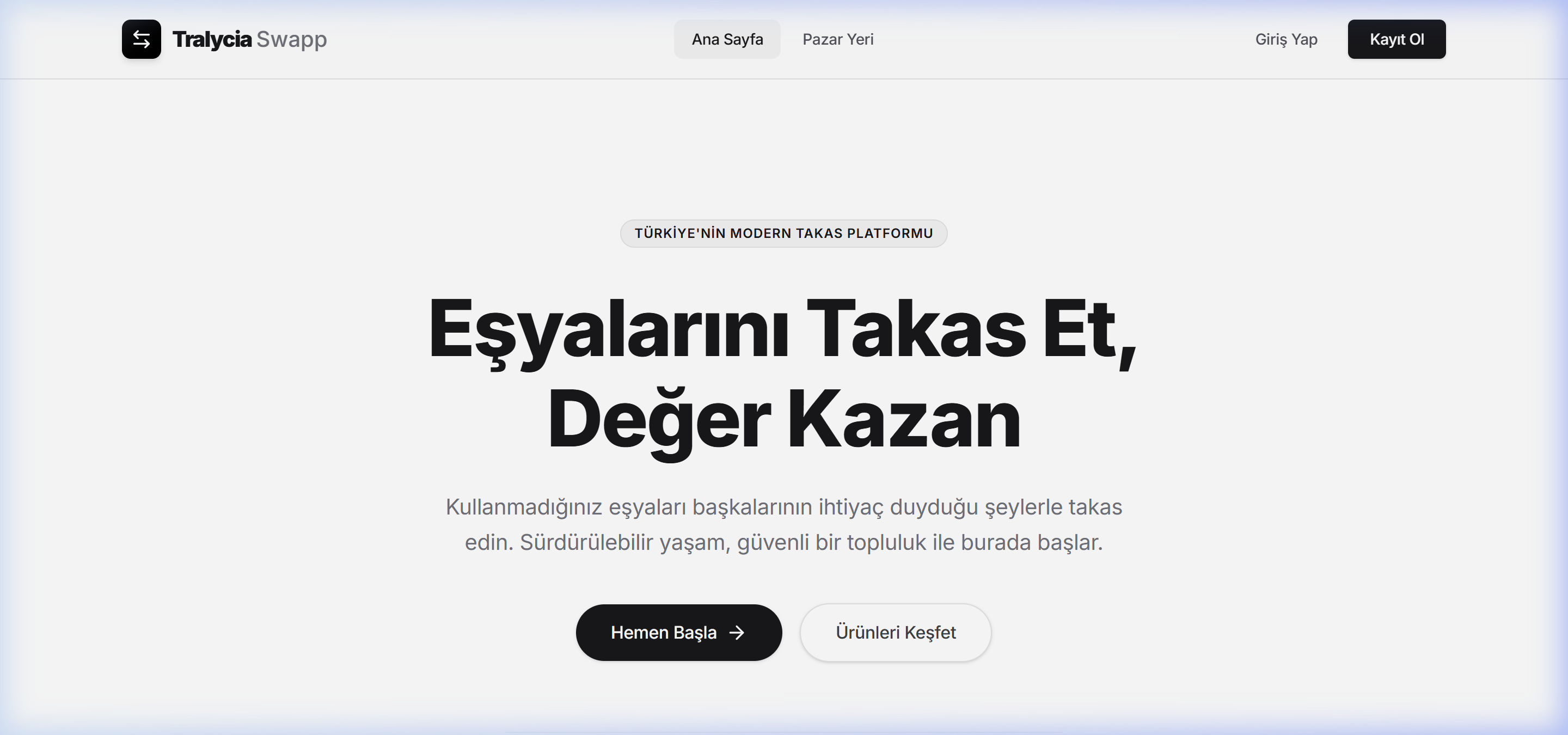 Tralycia Swapp ana sayfa