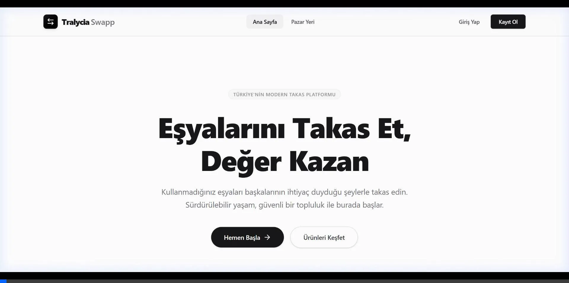 Tralycia Swapp animasyonlu ekran önizlemesi